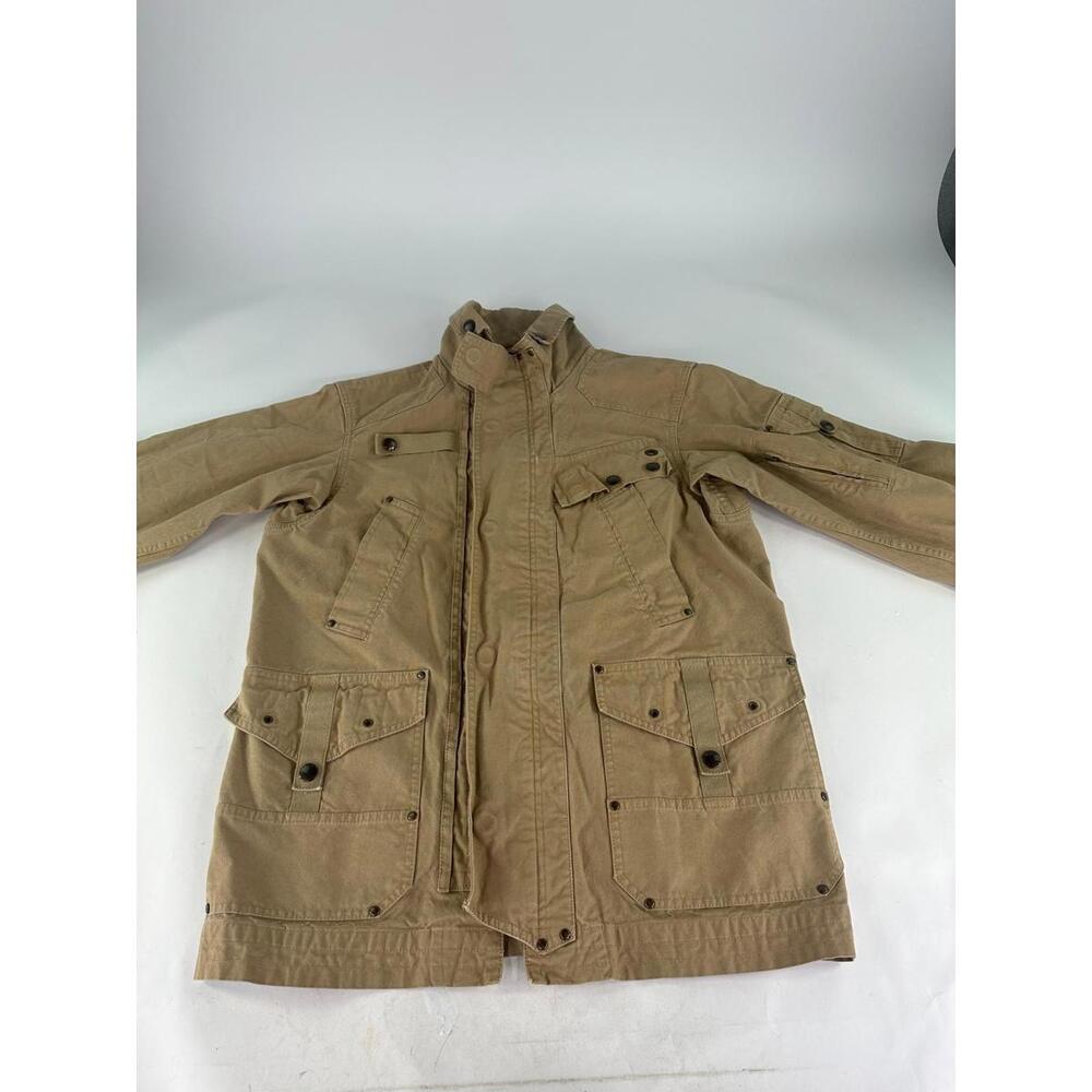 Vintage 90s Polo Ralph Lauren Military Safari Jacket Size M Beige WW2 Pockets - Picture 3 of 15